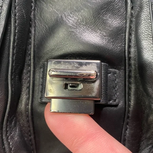 Rag and Bone field puffer leather messenger bag - Picture 5 of 15